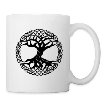 Yggdrasil arbre de vie viking - Mug blanc - blanc - Droite
