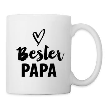 Bester Papa - Tasse - Weiß - Rechts