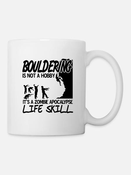Bouldern - Tasse - Weiß