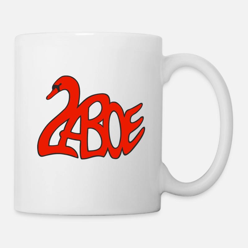 Laboe Schwan rot - Tasse - Weiß