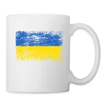 Drapeau de l'Ukraine Vintage Kazantip vacances Voyage Kiev - Mug blanc - blanc - Droite