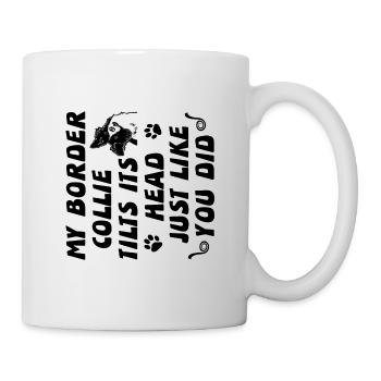 Border collie - Mug blanc - blanc - Droite