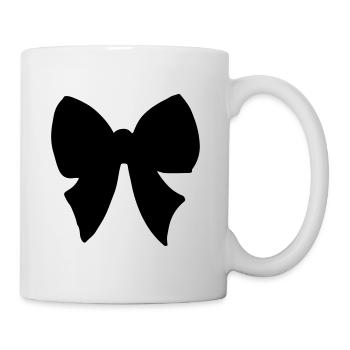 Bow - butterfly - colored - Mug - white - Right