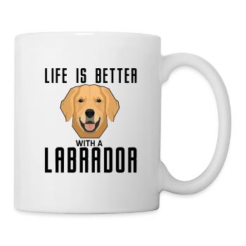 Labrador - Tasse - Weiß - Rechts