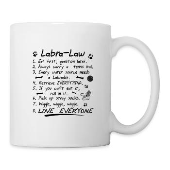 Labrador - Tasse - Weiß - Rechts
