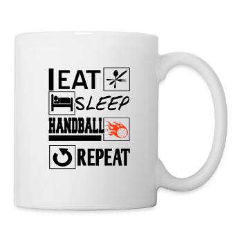Handball - Mug blanc - blanc - Droite