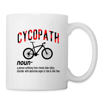 vélo de montagne - Mug blanc - blanc - Droite