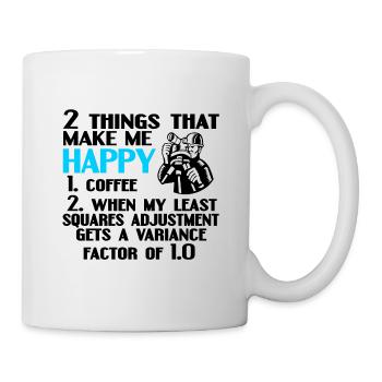 Landvermesser Vermessungstechniker Job Geschenk - Tasse - Weiß - Rechts