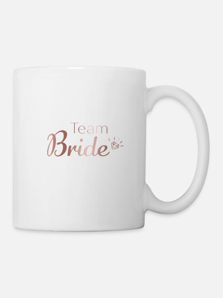 Team Bride Handlettering JGA - Tasse - Weiß