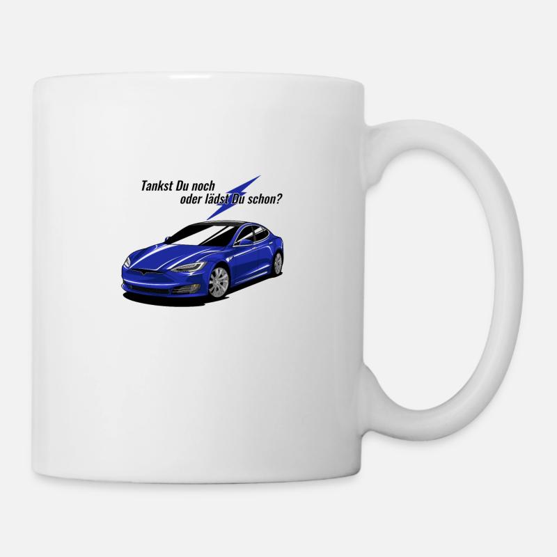 Tankst Du noch oder lädst Du schon? - Tasse - Weiß