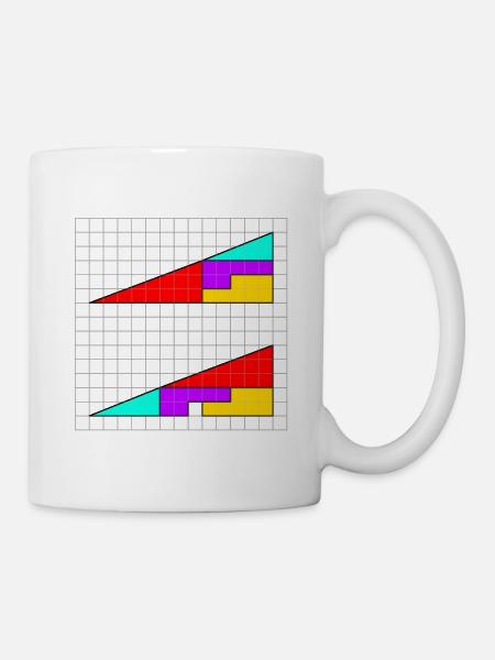 Dreiecke mit fehlendem Quadrat - Tasse - Weiß