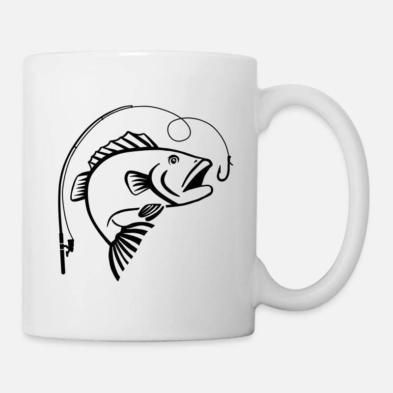 Angeln - Tasse - Weiß
