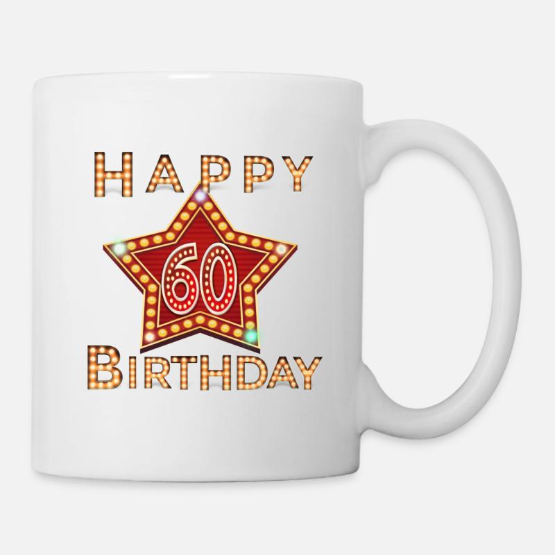 60. Geburtstag - Tasse - Weiß