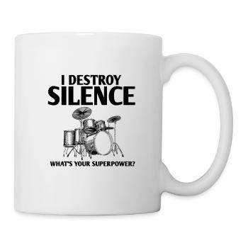le batteur - Mug blanc - blanc - Droite