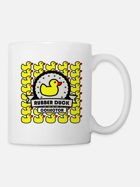 Canard en caoutchouc à collectionner drôle de canard en caoutchouc - Mug blanc - blanc