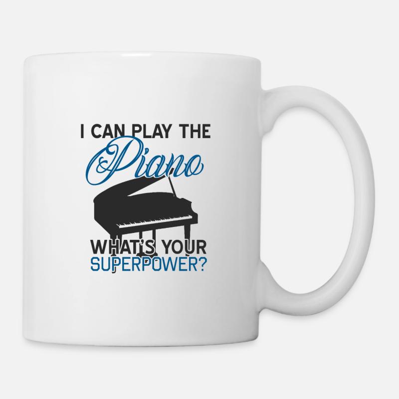 Klavier - Tasse - Weiß