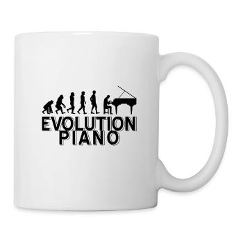 piano - Mug blanc - blanc - Droite