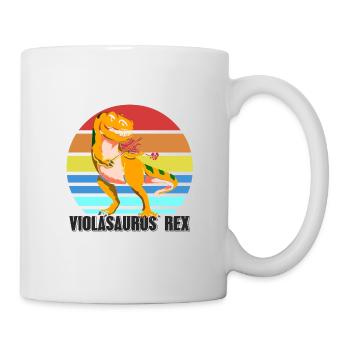 Bratsche Dinosaurier - Tasse - Weiß - Rechts