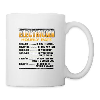 electrician - Mug - white - Right