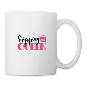 Reine du Shopping - Mug blanc - blanc - Droite