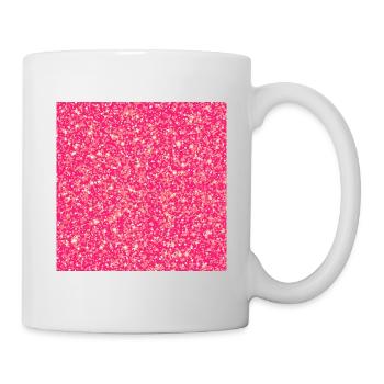 False glitter pink background - Mug - white - Right