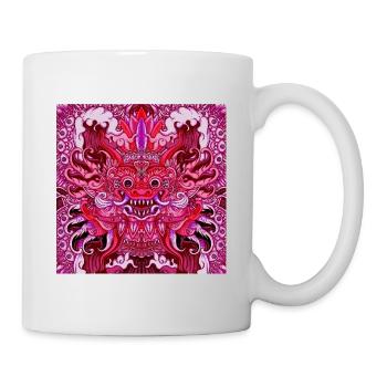 pink bali - Mug - white - Right