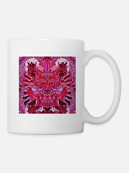 rosa Bali - Tasse - Weiß