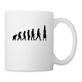 Handstand Evolution Gymnastique Gymnastique Calisthenics - Mug blanc - blanc - Droite