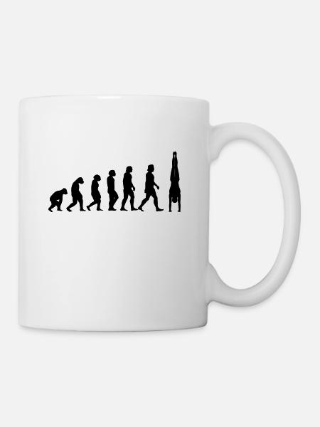 Handstand Evolution Gymnastics turnen Calisthenics - Tasse - Weiß