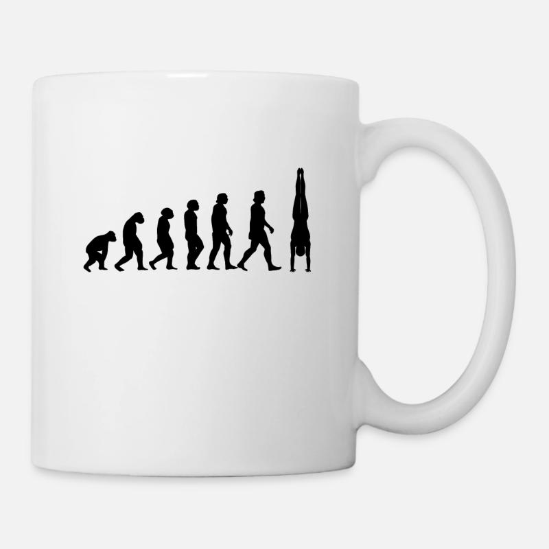 Handstand Evolution Gymnastics turnen Calisthenics - Tasse - Weiß