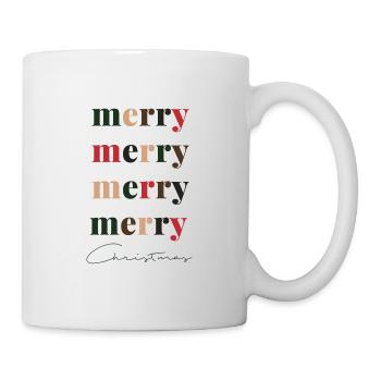Merry Christmas Spruch - Tasse - Weiß - Rechts