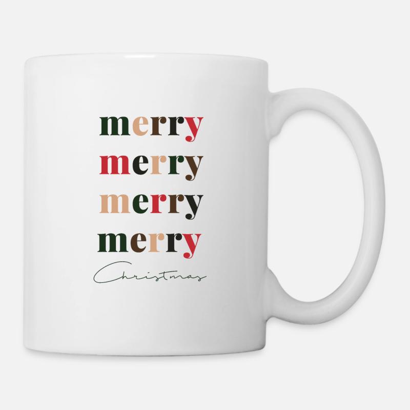 Merry Christmas saying - Mug - white