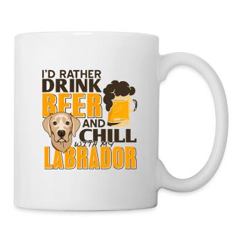 Labrador - Tasse - Weiß - Rechts