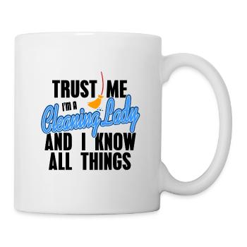 Cleaning lady gift - Mug - white - Right