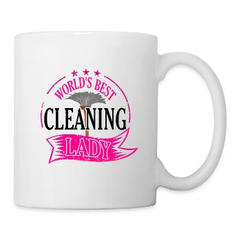 Cleaning lady gift - Mug - white - Right