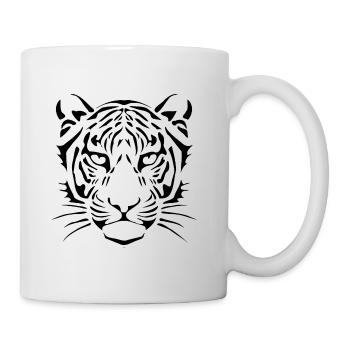 Tiger, tiger head - Mug - white - Right