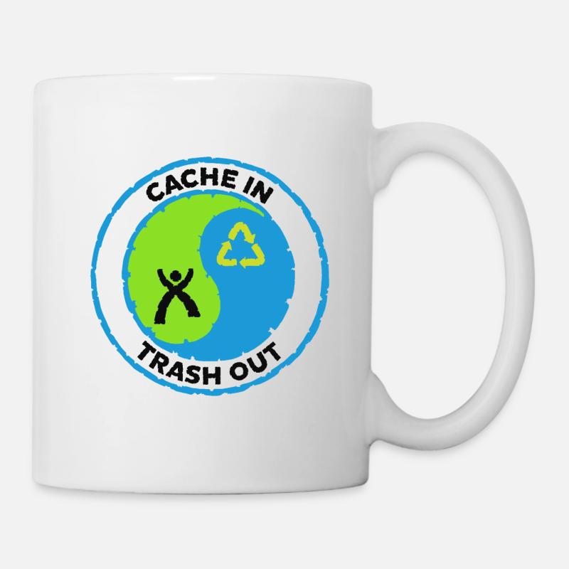 Cache in trash out - Mug - white