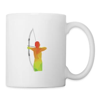 Cadeau de tir à l'arc - Mug blanc - blanc - Droite