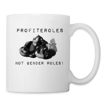 Profiteroles not gender roles! - Mug - white - Right