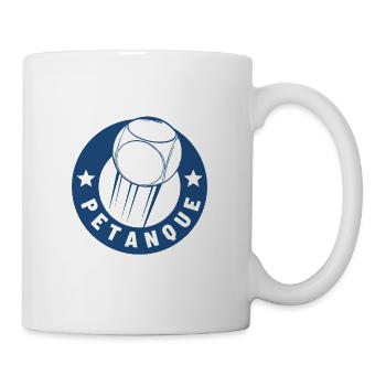 Boule Petanque Logo - Mug blanc - blanc - Droite