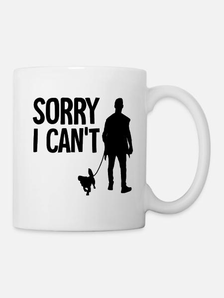 Hund gassi lustiger spruch - Tasse - Weiß