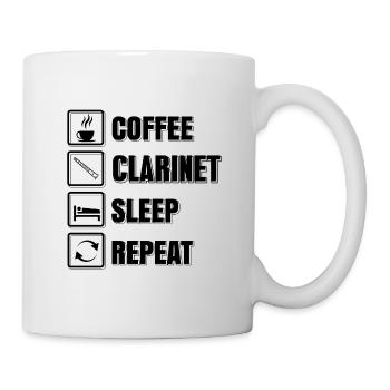 Klarinette - Tasse - Weiß - Rechts