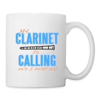 Klarinette - Tasse - Weiß - Rechts