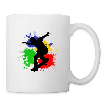 Skateboard - Mug blanc - blanc - Droite