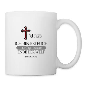 Ich bin bei euch - Tasse - Weiß - Rechts