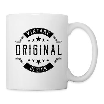 vintage original design - Tasse - Weiß - Rechts