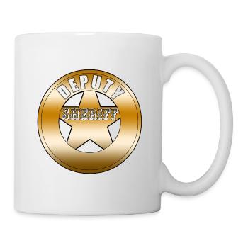 Deputy Sheriff Badge Shield - Tasse - Weiß - Rechts