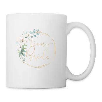 Couronne de fleurs Team Bride 2 - Mug blanc - blanc - Droite