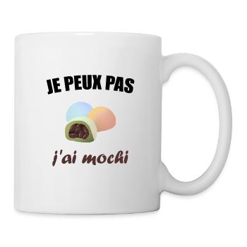 Je peux pas j'ai mochi - Mug blanc - blanc - Droite