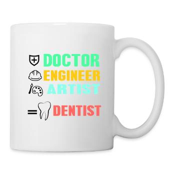 Zahnarzt - Tasse - Weiß - Rechts